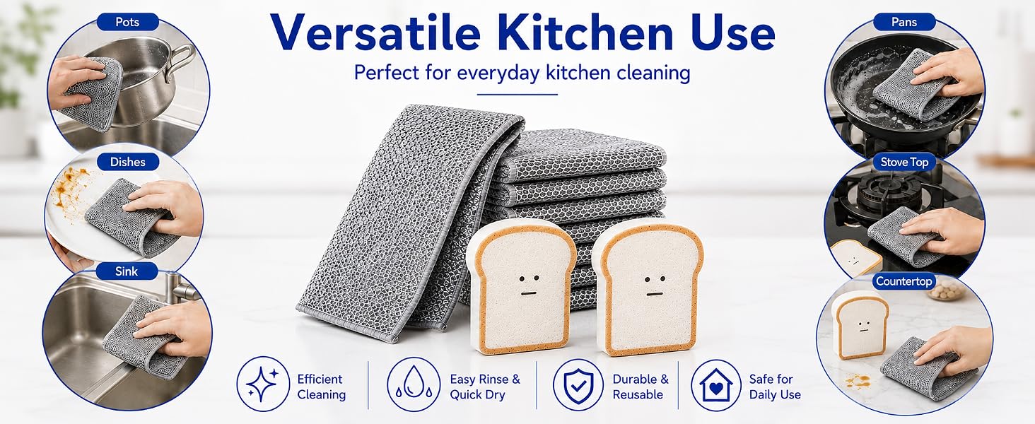 multipurpose kitchen cleaning dishcloth