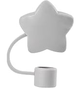 Silicone Straw Cover Cap for Cup, Star Shape Straw Topper Compatible with 10mm 30 and 40 Oz Tumbl...