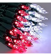 Jyoiat Christmas Lights -2 Pack 21.5FT 100LED Conectable Waterproof String Lights Brighter Detach...