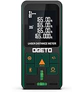 Laser Measure with Digital Angle, Ogeto 165 Feet Laser Distance Meter with Electronic Level Contr...