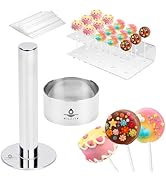 Hilsita Cake Pop Mold Kit, 2 Inch Cake Pop Cutter And Pusher with Cake Pop Holder Stand &amp; Sticks;...