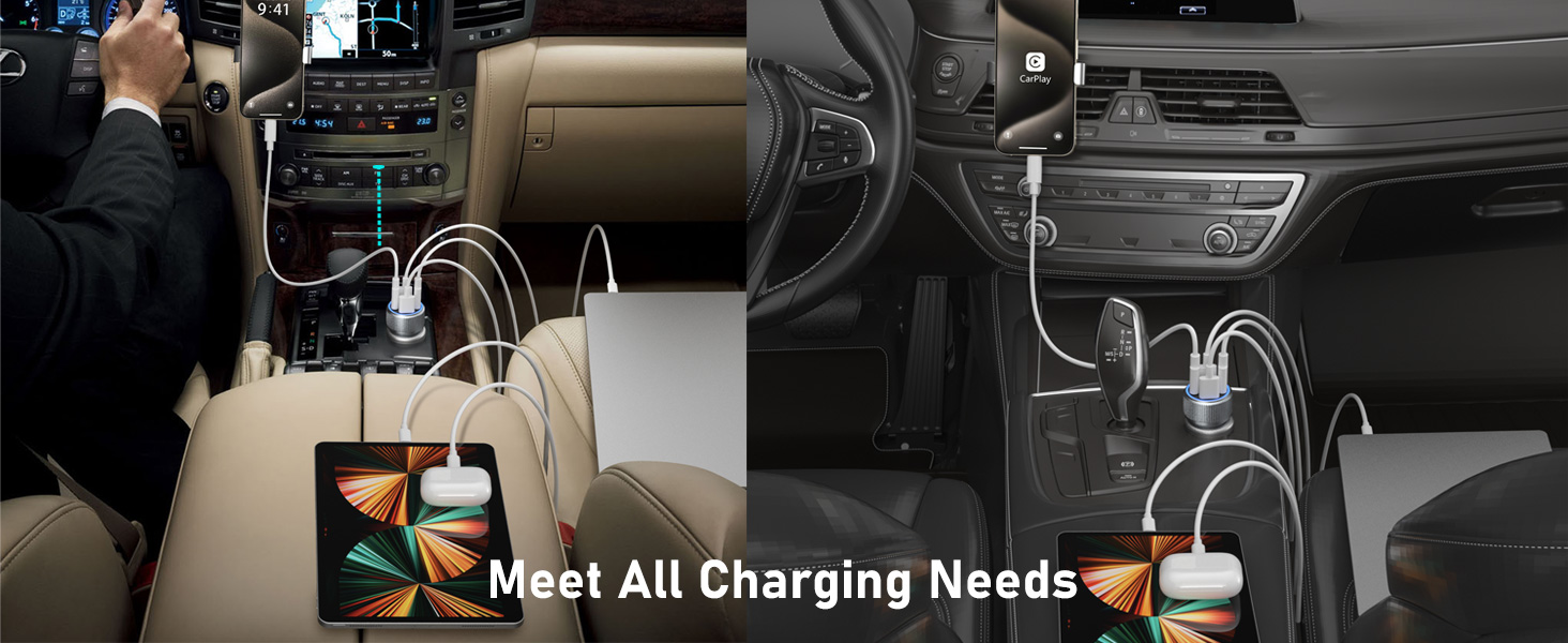 car charger multiple ports