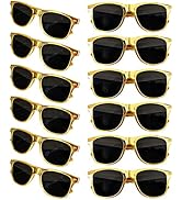 12 Pack Neon Colors Sunglasses Classic Retro Party Favors Sunglasses for Unisex Adult