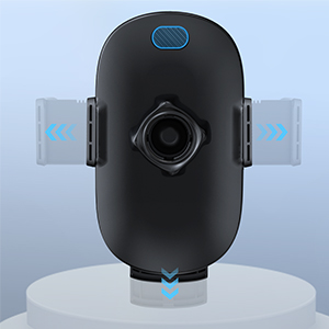 Car phone mount with 0.1s one-hand release, saving time and effort