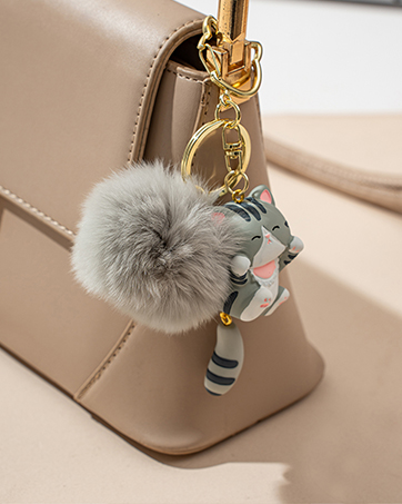 cat keychain