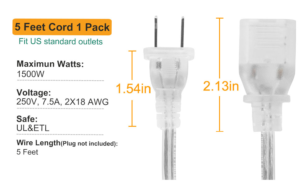 extension cord 5 ft