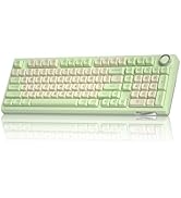 SOLAKAKA KI99 Pro Wireless Mechanical Keyboard Quiet Switch,Hot Swappable Pre-Lubed Switches Sile...