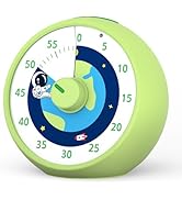 Visual Timer for Kids, 60-Minute Countdown Timer for Classroom, Desk Timer Kid Time Management To...