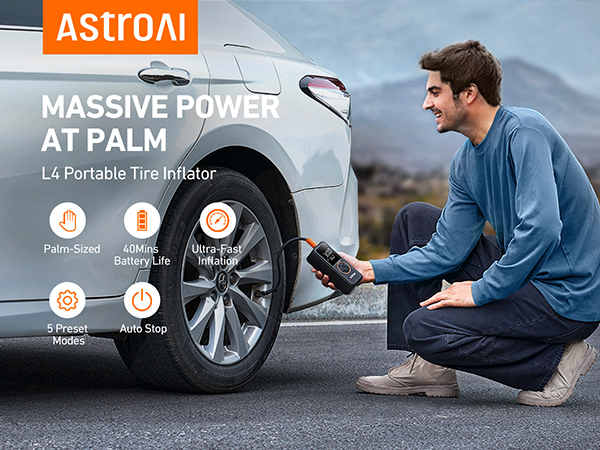 portable tire inflator