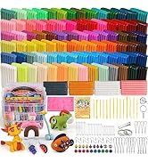 Ixiaoyoo Polymer Clay 88 Colors, Modeling Clay DIY Starter Kit, Oven Bake, Non-Toxic, Non-Sticky,...
