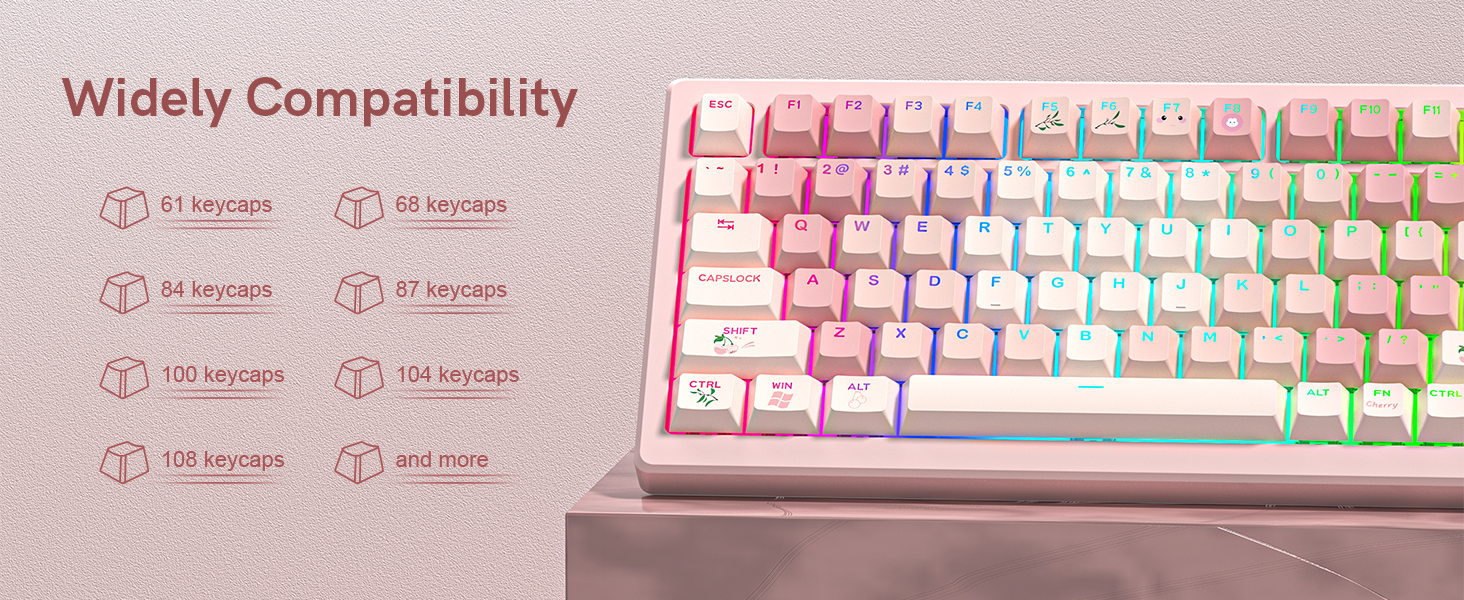 for 61/68/84/87/100/104/108 Mechanical Keyboards