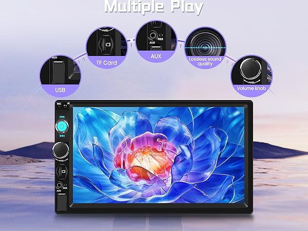 Single Din Wireless Carplay and Android Auto