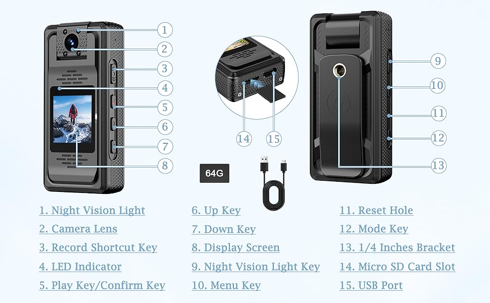2k body camera HM127AS4 A+-2