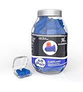 targeal 120Pcs Ear Plugs for Sleeping Noise Cancelling - 33 dB Highest NRR Soft Foam Earplugs - E...
