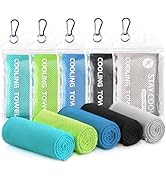 Ymomode Cooling Towels - 5 Pack Gym Towels, Gym Towels for Working Out, Yoga Towel, Quick Dry Tow...