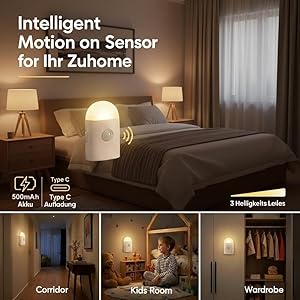 motion sensor night light rechargeable
