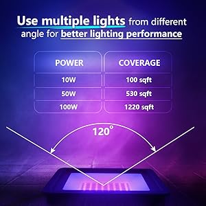 UV black light flood light