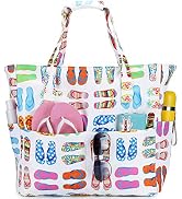 Waterproof Beach Tote Pool Bags for Women Ladies Extra Large Gym Tote Carry On Bag With Wet Compa...