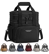 Vankor Lunch Box for Men Women, Large Double Layer Insulated Lunch Bag Tote Expandable Leakproof ...