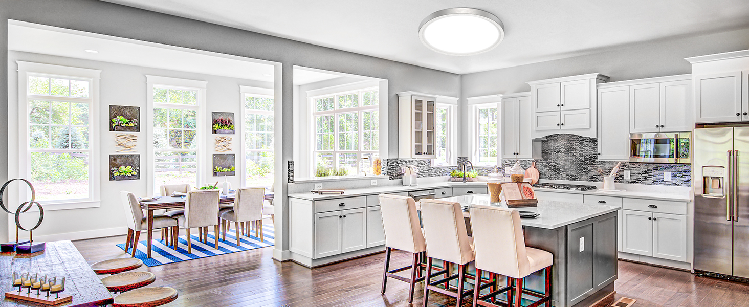 Kitchen Nickel Brushed Ceiling Lights