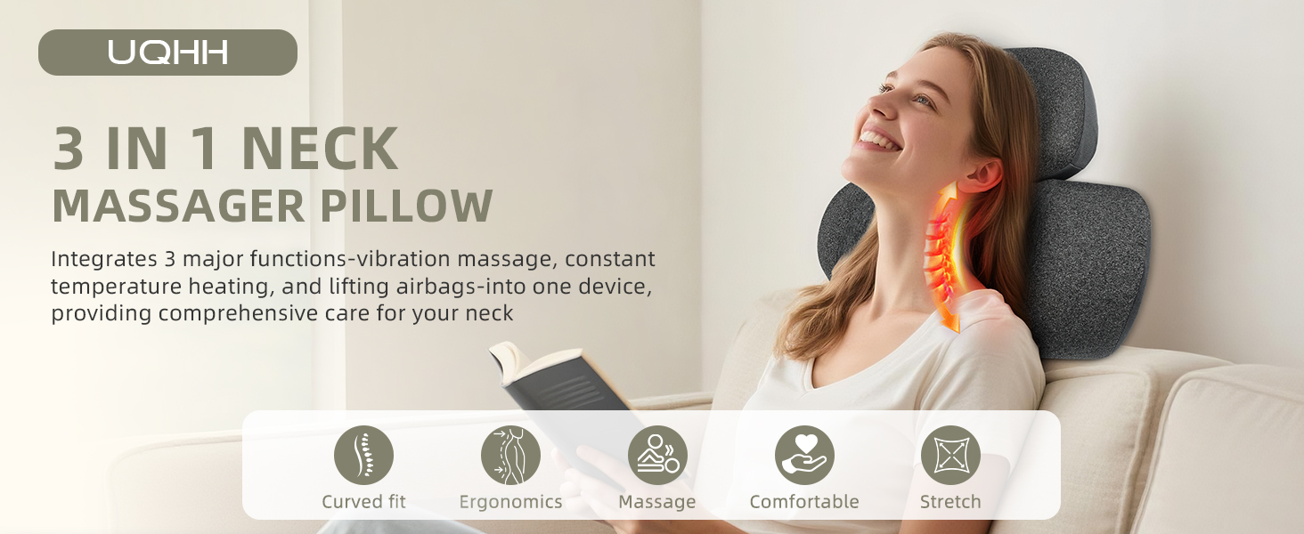 Fisiorest 3-in-1 Neck Massager Pillow