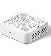 AIRSEE Nail Dust Collector Nail Tech, 4200RPM Vacuum Fan Dust Extractor for Acrylic Nail Polishin...