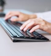 Cherry KW 9100 Slim Wireless Keyboard Rechargeable with SX Scissor Mechanism, Silent keystroke Qu...