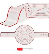 SMARTAKE Silicone Bread Sling for Dutch Oven, Reusable Bread Baking Mat with Long Handle, Include...