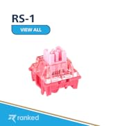 Ranked RS-1 Pro Mechanical Key Switches for Mechanical Gaming Keyboards | 5-Pin PCB Mounted | Pre...