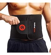 ActiveGear Premium Waist Trimmer &amp; Trainer Belt for Men and Women - Sweat-Enhancing Slimming Wrap...