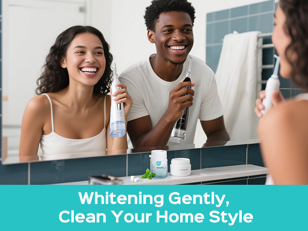 COSLUS Whitening Water Flosser Pick Portable Oral Irrigador Cordless Whitening Flossers for Teeth
