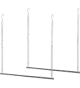STORAGE MANIAC Hanging Closet Rod, Adjustable Width and Height Closet Hanging Organizer, Space-Sa...