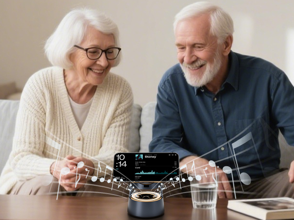 5 in 1 Charger Stand with Bluetooth Speaker Nightlight