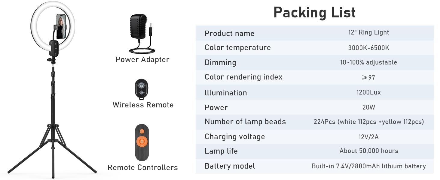 ring light tripod for iphone
