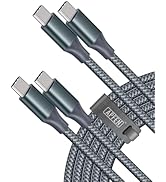 APFEN USB C to USB C Cable, Type-C 60W Fast Charging Cable(10FT, 2Pack) for iPhone 17 16 15 Serie...