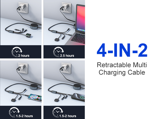 usbc to usbc + apple watch charge cable multi charging cord with iwatch iphone and iwatch charging 