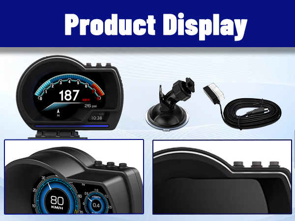 OBD2 GPS Dual System Car HUD Display