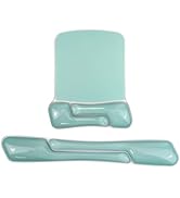 MOSISO Gel Wrist Rest Support for Mouse Pad&Keyboard Set, Irregular Rectangular Ergonomic Mousepa...