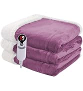 Minervada Heated Blanket Electric Blanket Full Size 72''x84'', Soft Flannel Heating Blanket with ...