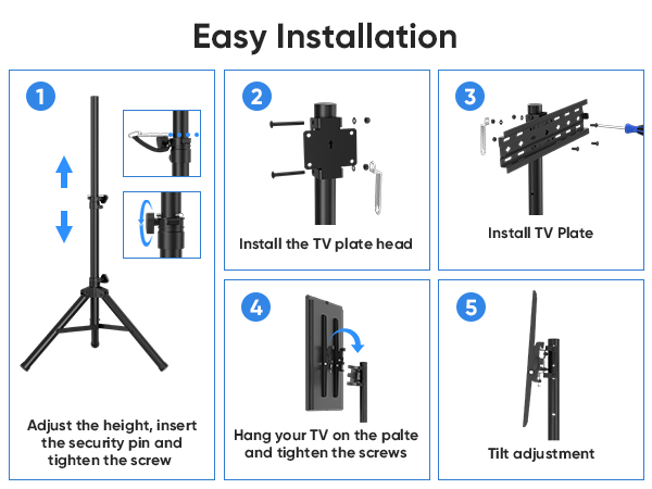 Portable tv stand