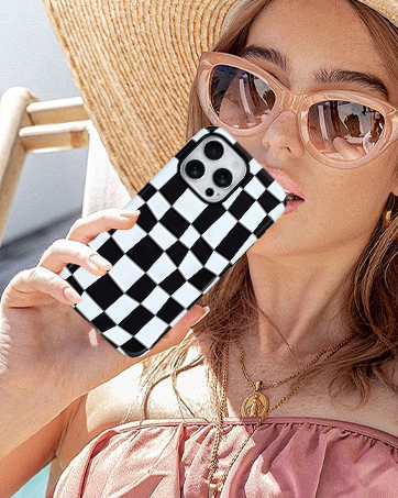 Cute Checkered Pattern Phone Case