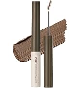 PERIPERA Speedy Skinny Brow Mascara (02 DARK BROWN), Tinted Eyebrow Mascara with Slim Precision B...