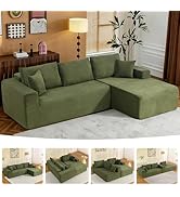 2025 New 108" Cloud Couch Sectional, Boneless Modular Sectional Sofa with L-Shaped Chaise, Deep S...