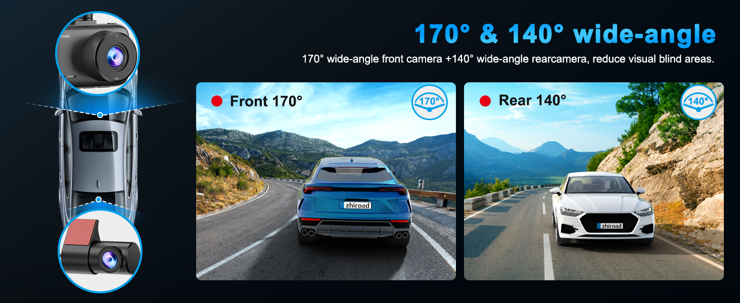 front and rear dash cam