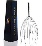 USAGA Head Massager Scalp Massager 20 Fingers Head Scratcher for Head Body Relaxing