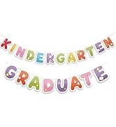 PartyWoo Class of 2026 Rainbow Graduation Banner Decorations 1pcs Colorful 2026 Hanging Congrats ...
