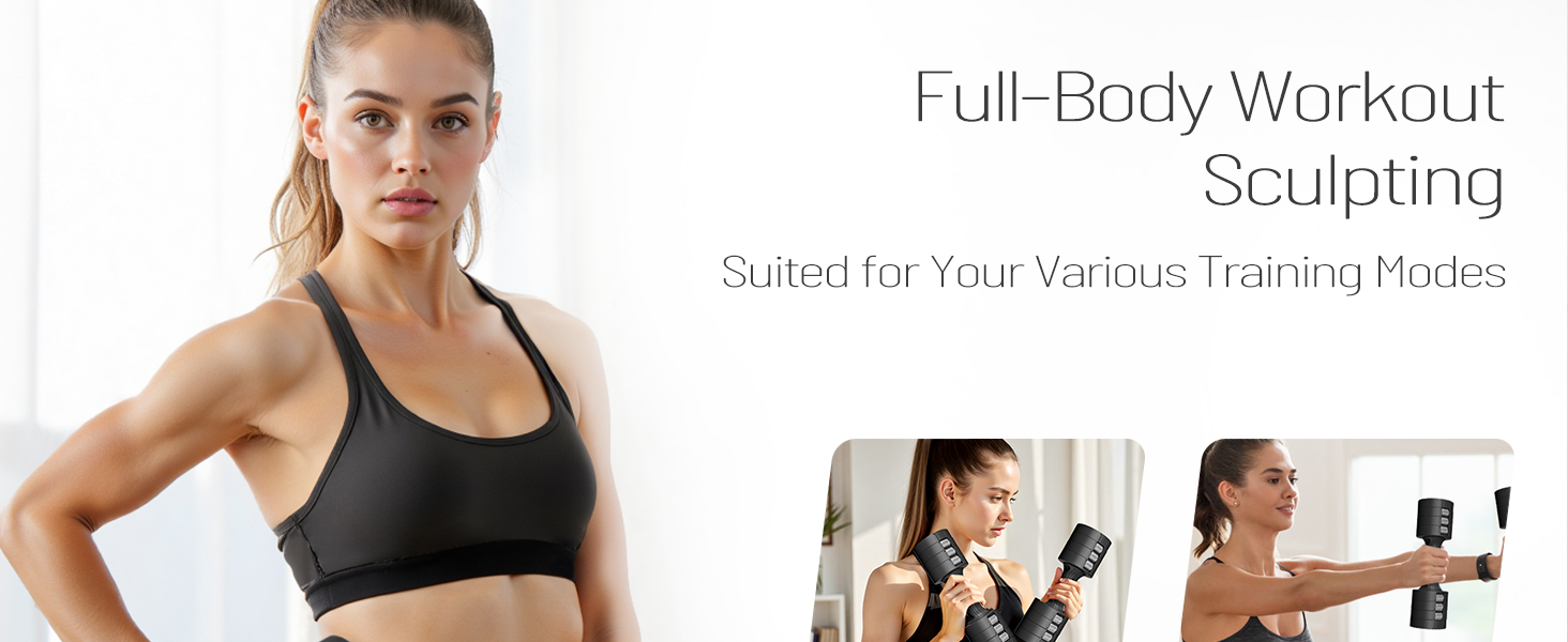 EAST MOUNT Adjustable Dumbbells 5 lb Dumbbells Set of 2 / Free Weights Women Hand Weights