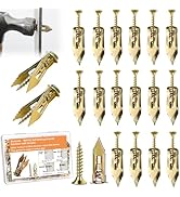 Sunxeke 90 Pcs Self Drilling Drywall Anchors with Screws,45 Sheetrock Anchors (0.47x1.57 inch) &amp; ...