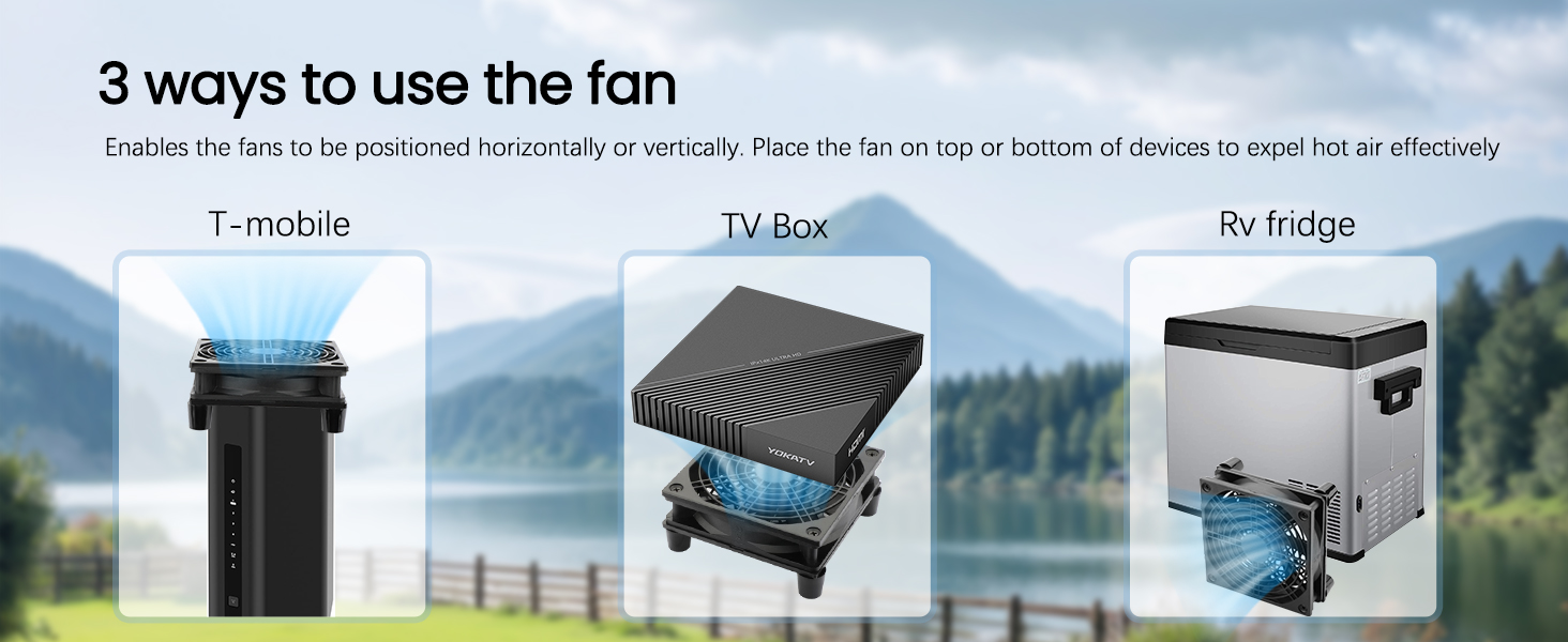 usb power cooling fan 3ways to use the fan t-mobile tv box rv fridge 5v plant 120mm case ps5 fan 