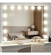 Gvnkvn Vanity Mirror with Lights, Vanity Tabletop Hollyhood Makeup Mirror, Hollywood Lighted Mirr...